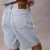Linen Blend Relaxed Denim Bermuda Shorts Linen Blend Relaxed Denim Bermuda Shorts