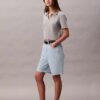 Linen Blend Relaxed Denim Bermuda Shorts Linen Blend Relaxed Denim Bermuda Shorts