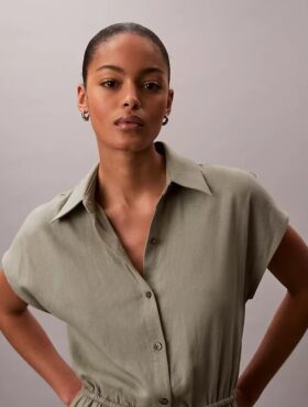 Linen Blend Romper