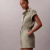 Linen Blend Romper Linen Blend Romper