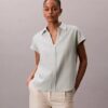 Linen Blend Short Sleeve Classic Shirt Linen Blend Short Sleeve Classic Shirt