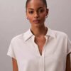 Linen Blend Short Sleeve Classic Shirt Linen Blend Short Sleeve Classic Shirt