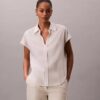 Linen Blend Short Sleeve Classic Shirt Linen Blend Short Sleeve Classic Shirt