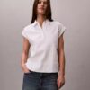 Linen Blend Short Sleeve Top Linen Blend Short Sleeve Top