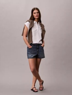 Linen Blend Short Sleeve Top