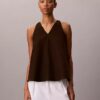 Linen Blend Sleeveless Top