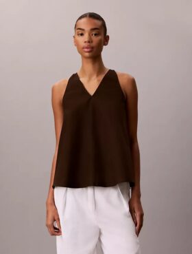 Linen Blend Sleeveless Top