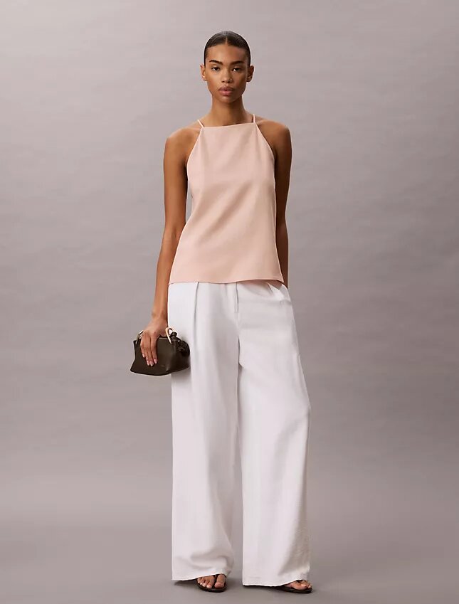 Linen Blend Sleeveless Top Linen Blend Sleeveless Top