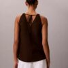 Linen Blend Sleeveless Top