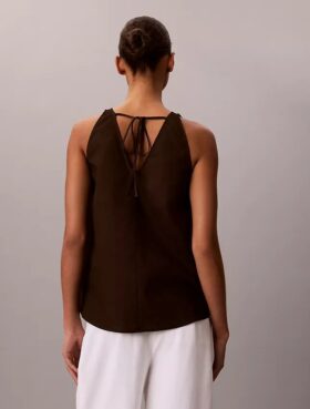Linen Blend Sleeveless Top
