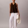 Linen Blend Sleeveless Top