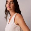 Linen Blend Sleeveless Top