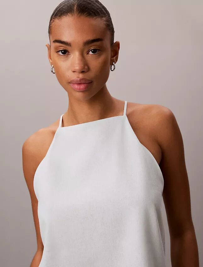 Linen Blend Sleeveless Top Linen Blend Sleeveless Top