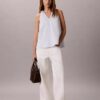 Linen Blend Sleeveless Top
