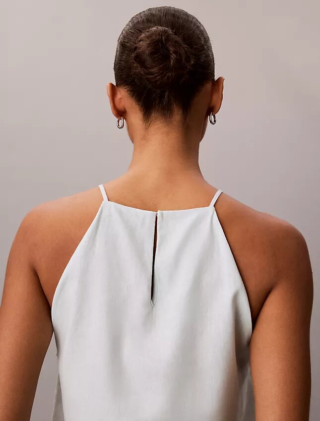 Linen Blend Sleeveless Top Linen Blend Sleeveless Top