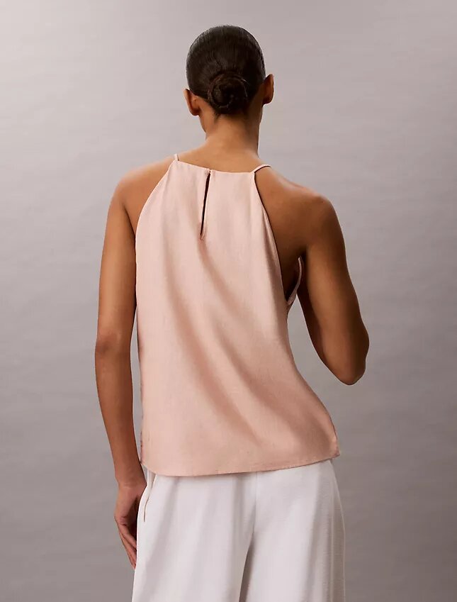 Linen Blend Sleeveless Top Linen Blend Sleeveless Top