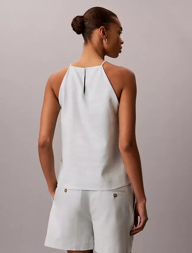 Linen Blend Sleeveless Top Linen Blend Sleeveless Top