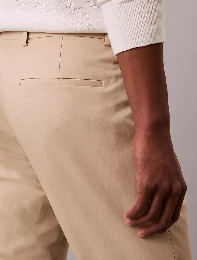 Linen Blend Slim Pants Linen Blend Slim Pants