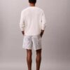 Linen Blend Stripe Shorts