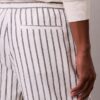 Linen Blend Stripe Shorts