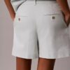 Linen Blend Tailored Shorts Linen Blend Tailored Shorts