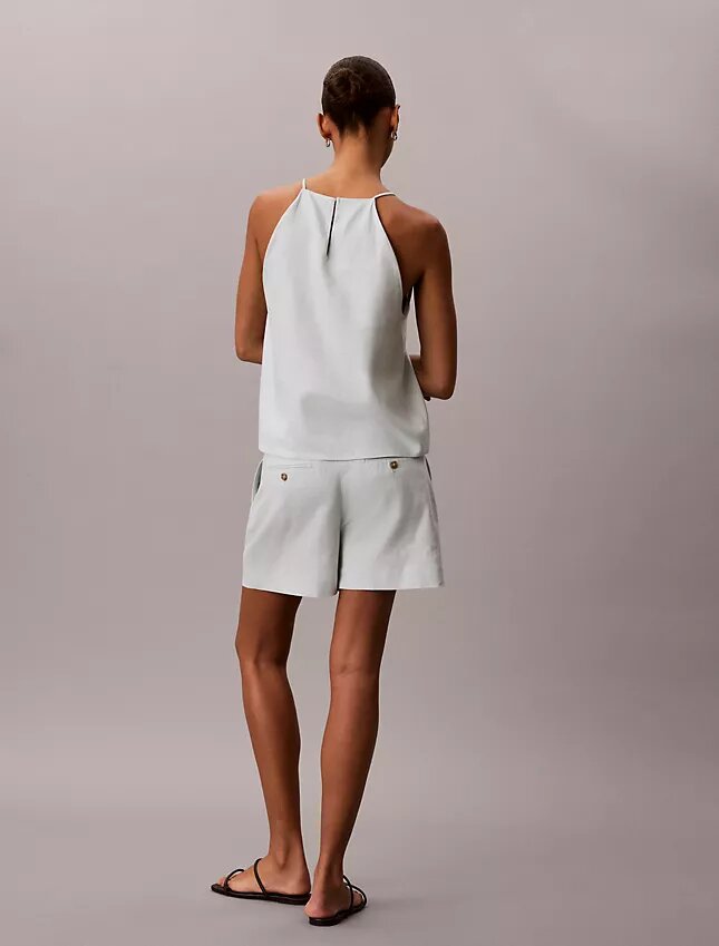 Linen Blend Tailored Shorts Linen Blend Tailored Shorts