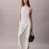 Linen Blend Tailored Wide Leg Pants Linen Blend Tailored Wide Leg Pants