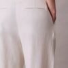 Linen Blend Tailored Wide Leg Pants Linen Blend Tailored Wide Leg Pants