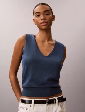 Linen Blend Tank Top