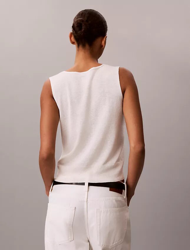 Linen Blend Tank Top Linen Blend Tank Top