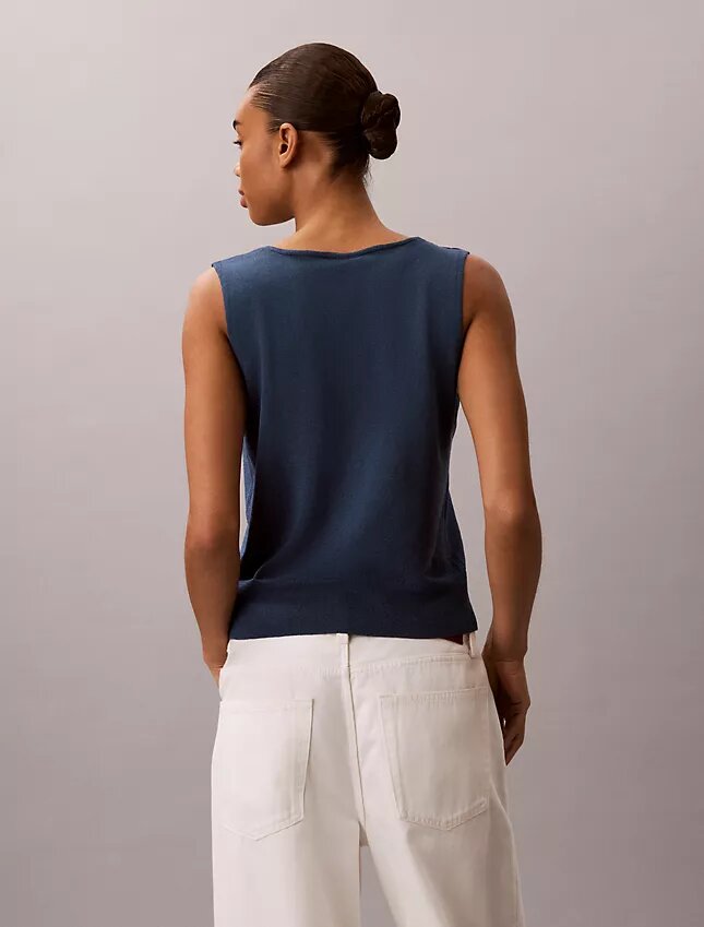 Linen Blend Tank Top Linen Blend Tank Top