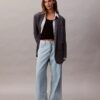 Linen Blend Wide Leg Jeans Linen Blend Wide Leg Jeans
