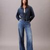 Linen Blend Wide Leg Jeans Linen Blend Wide Leg Jeans
