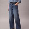 Linen Blend Wide Leg Jeans Linen Blend Wide Leg Jeans