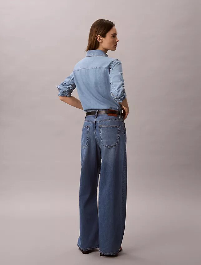 Linen Blend Wide Leg Jeans Linen Blend Wide Leg Jeans