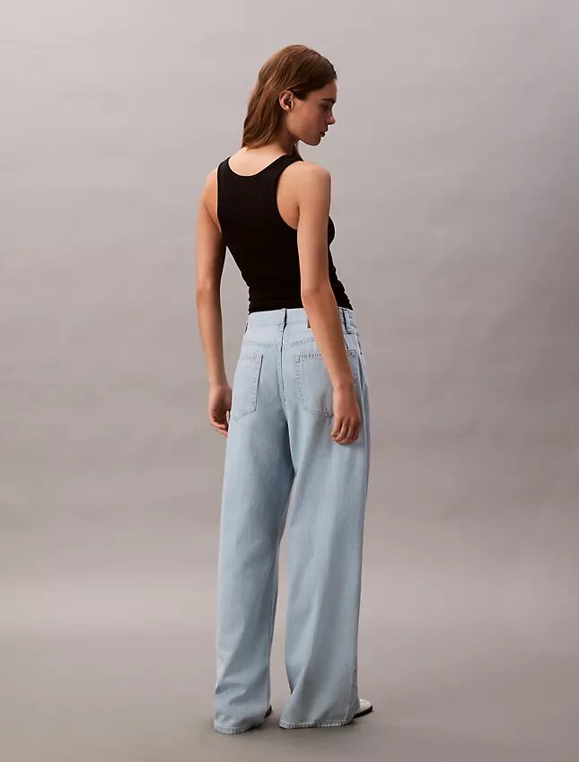 Linen Blend Wide Leg Jeans Linen Blend Wide Leg Jeans