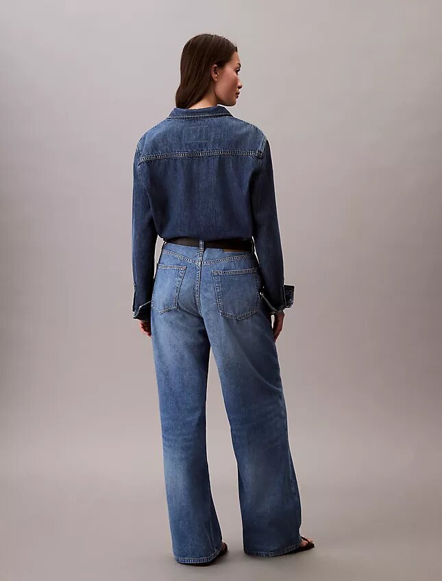 Linen Blend Wide Leg Jeans Linen Blend Wide Leg Jeans