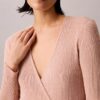 Linen Blend Wrap Sweater