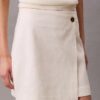 Linen Cotton Blend Asymmetrical Skirt Linen Cotton Blend Asymmetrical Skirt