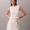 Linen Cotton Blend Asymmetrical Skirt Linen Cotton Blend Asymmetrical Skirt