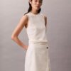 Linen Cotton Blend Asymmetrical Skirt Linen Cotton Blend Asymmetrical Skirt