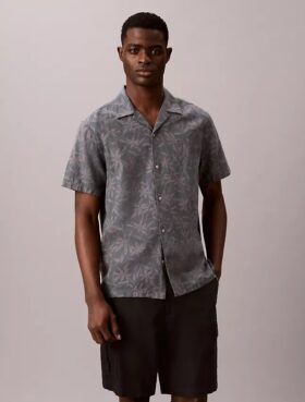 Linen Cotton Camp Collar Easy Shirt Linen Cotton Camp Collar Easy Shirt