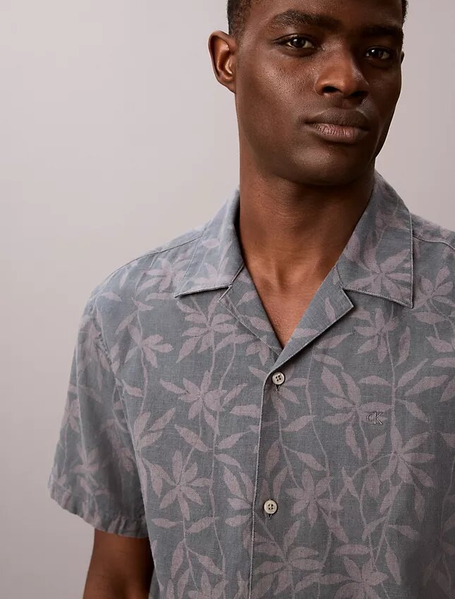 Linen Cotton Camp Collar Easy Shirt Linen Cotton Camp Collar Easy Shirt