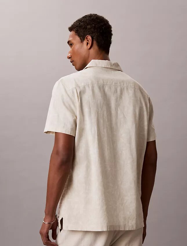 Linen Cotton Camp Collar Easy Shirt Linen Cotton Camp Collar Easy Shirt