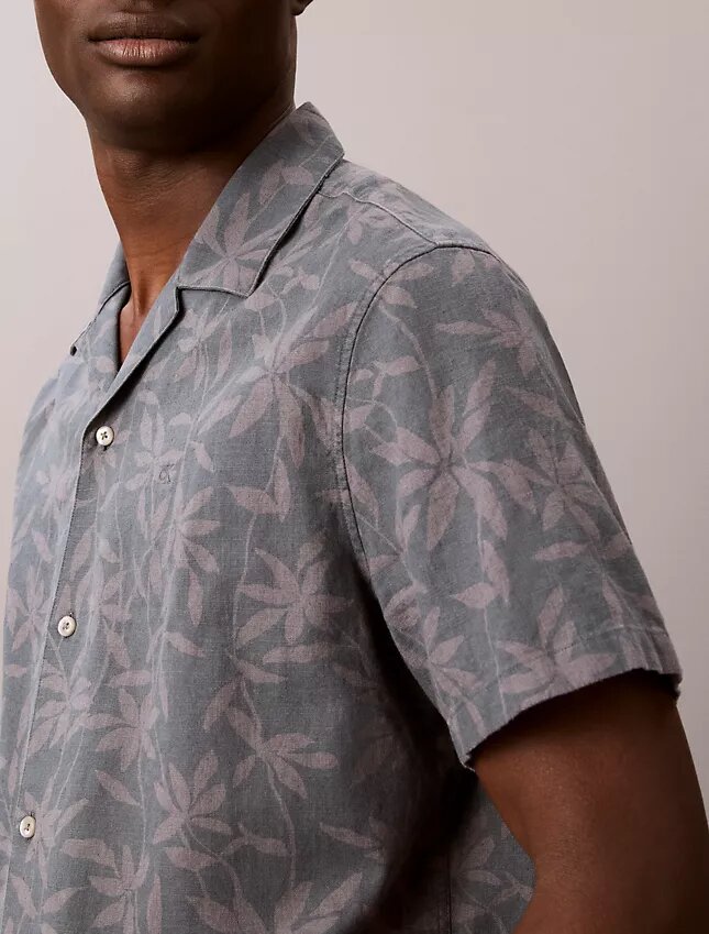 Linen Cotton Camp Collar Easy Shirt Linen Cotton Camp Collar Easy Shirt