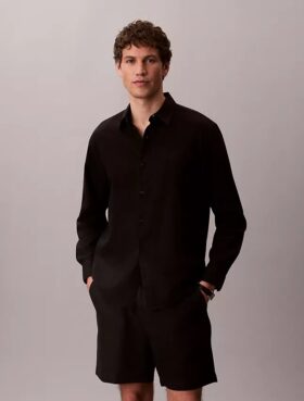 Linen Cotton Classic Button-Down Shirt
