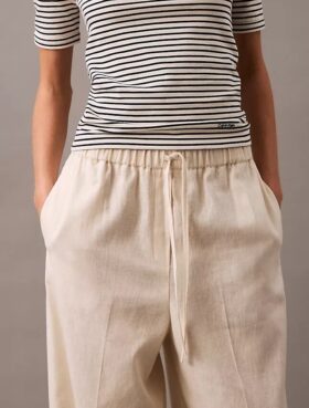 Linen Cotton Drawstring Pants