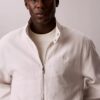 Linen Cotton Mock Neck Jacket Linen Cotton Mock Neck Jacket