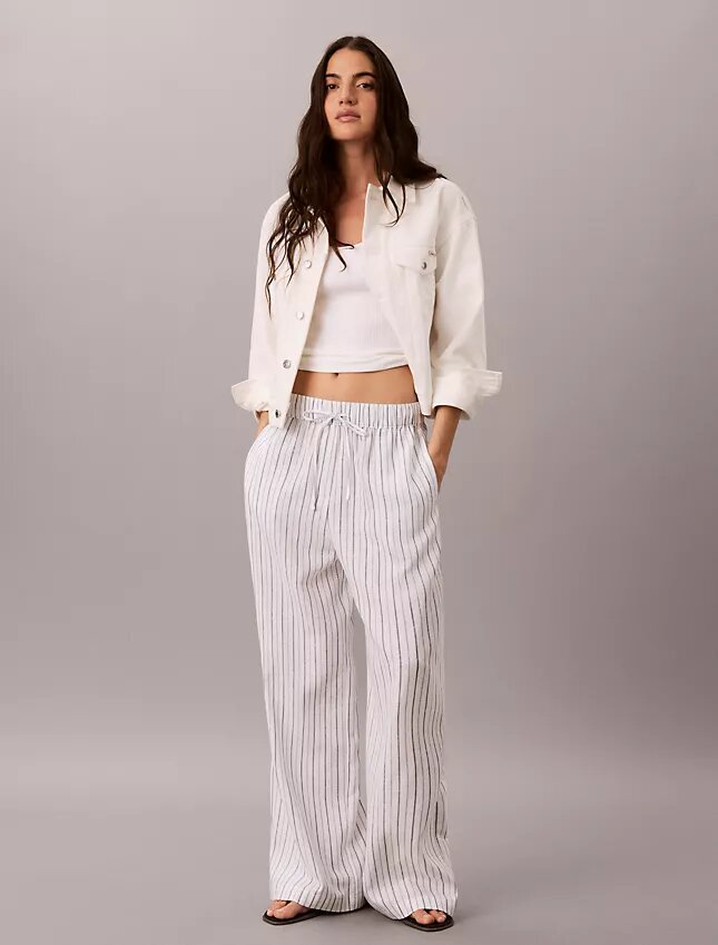 Linen Cotton Pull-On Pants Linen Cotton Pull-On Pants