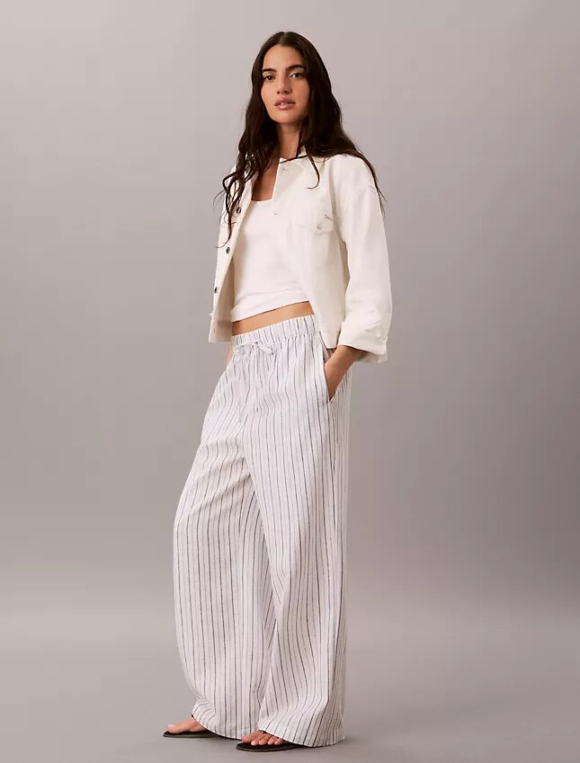 Linen Cotton Pull-On Pants Linen Cotton Pull-On Pants